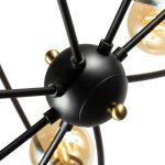 Потолочная люстра Arte Lamp GLASGOW A1963PL-8BK — изображение 3