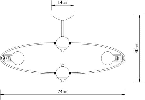 Потолочная люстра Arte Lamp GLASGOW A1963PL-8BK — изображение 4