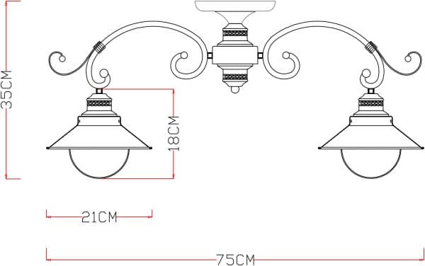 Потолочная люстра Arte Lamp GRAZIOSO A4577PL-5CK — изображение 5