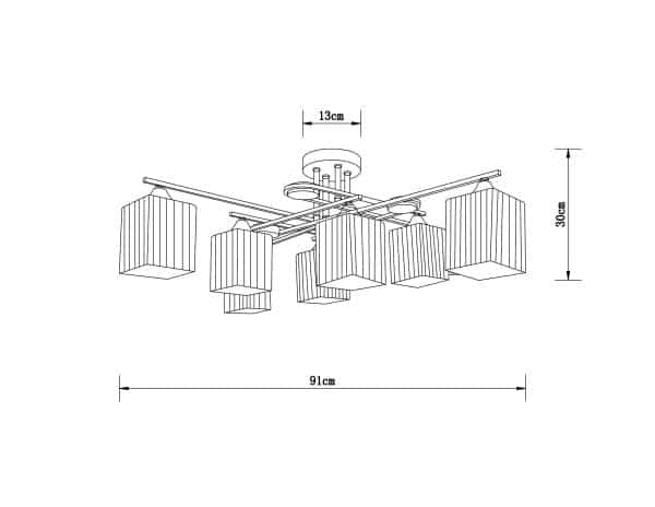 Потолочная люстра Arte Lamp LARGO A4497PL-8AB — изображение 3