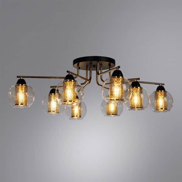 Потолочная люстра Arte Lamp MANCHESTER A7045PL-8BK — изображение 2