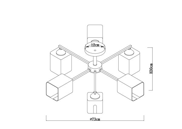 Потолочная люстра Arte Lamp MERCI A4185PL-6BK — изображение 3