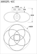 Потолочная люстра Arte Lamp ORBIT A9052PL-4CC — изображение 5