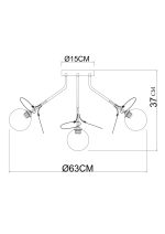 Потолочная люстра Arte Lamp PEACOCK A1369PL-7MD — изображение 4