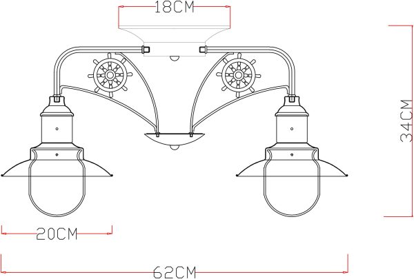 Потолочная люстра Arte Lamp SAILOR A4524PL-3AB — изображение 4