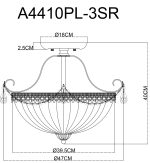 Потолочная люстра Arte Lamp SCHELENBERG A4410PL-3SR — изображение 5