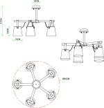 Потолочная люстра Arte Lamp THOMAS A7032PL-5WH — изображение 4