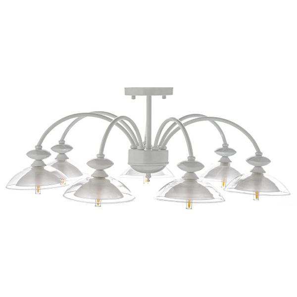 potolochnaja-ljustra-arti-lampadari-noventa-e-1.1.7-w-2 Потолочная люстра Arti Lampadari Noventa E 1.1.7 W — изображение 3