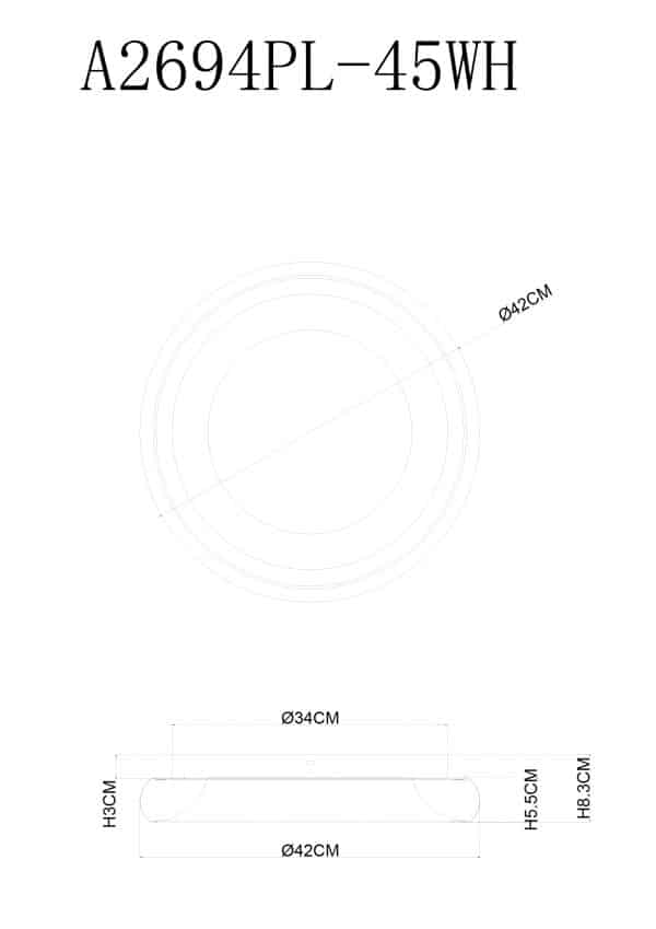 Потолочный светильник Arte Lamp MENKIB A2694PL-45WH — изображение 2