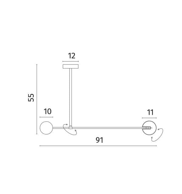 Потолочный светильник Divinare MALCONE 2623/06 PL-9 — изображение 3