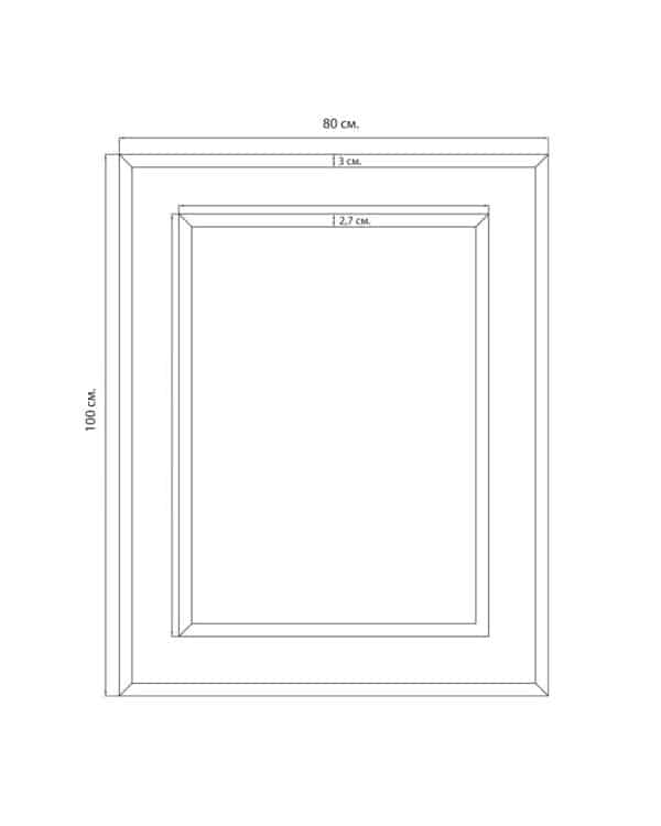 Прямоугольное зеркало в раме “Карлсбад” — изображение 3