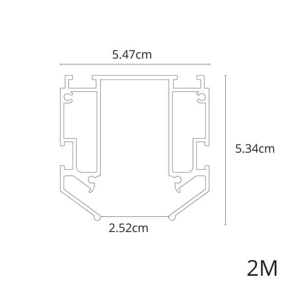 Профиль для накладного магнитного шинопровода Arte Lamp EXPERT-ACCESSORIES A640205 — изображение 2