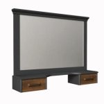 Зеркало с полочкой и ящиками