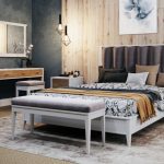 Кровать 140×200 с мягким изголовьем