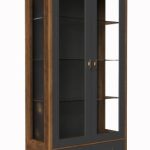 Cервант стекл. Двухстворчатый