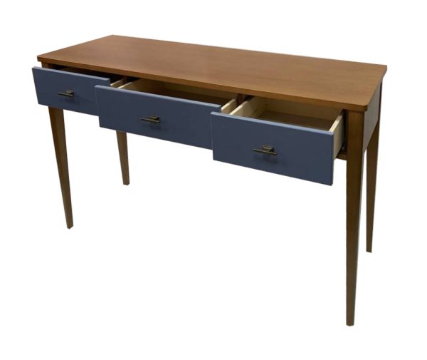 Стол-консоль 3 ящика лилово синего цвета — изображение 2