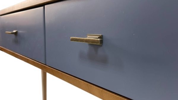 Стол-консоль 3 ящика лилово синего цвета — изображение 3