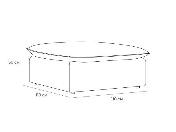 Пуф Rivoli бежевый — изображение 3