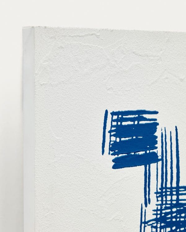 Sagaro Абстрактное полотно в бело-голубых тонах 30 x 40 см — изображение 4