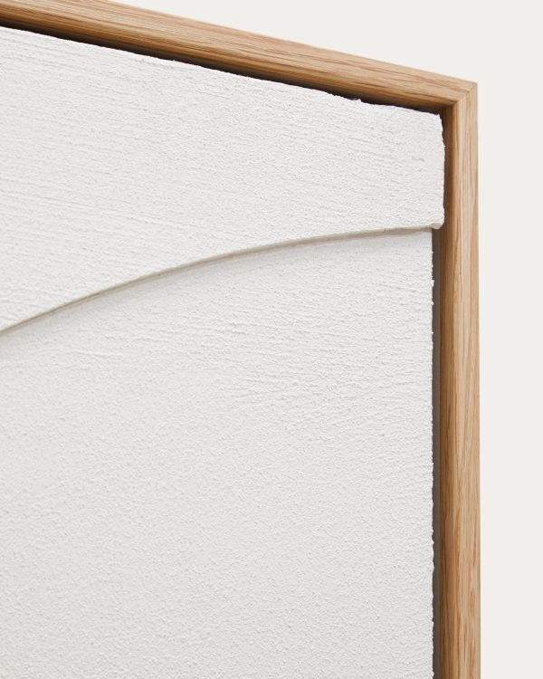 Sefri Картина с круглыми геометрическими фигурами белого цвета 60 х 90 см — изображение 4