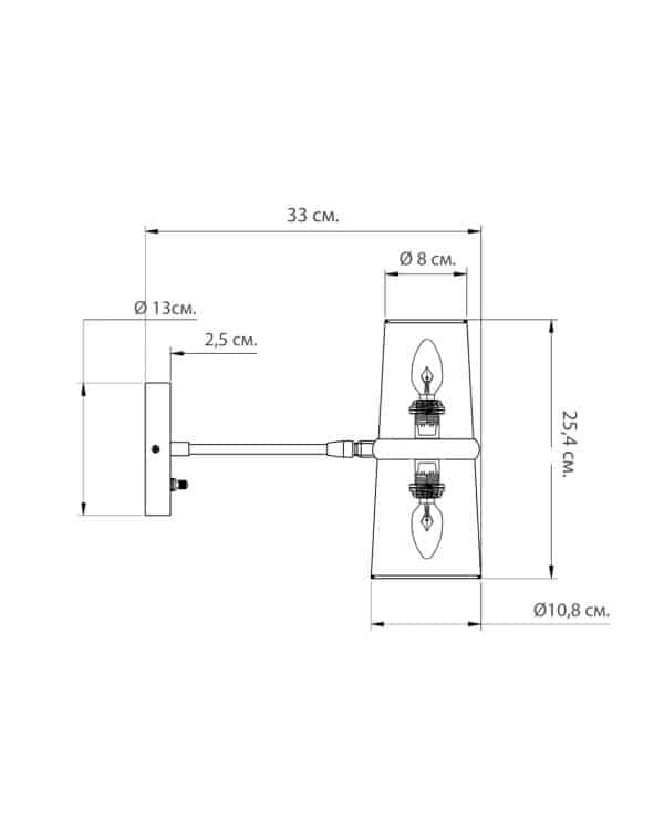 Серебряное бра “Флемиш” — изображение 2