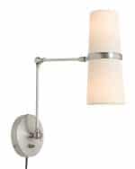 Серебряное бра “Флемиш” на шарнире с проводом — изображение 2