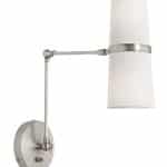 Серебряное бра “Флемиш” на шарнире с проводом