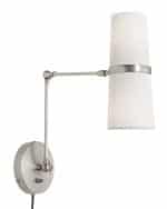 Серебряное бра “Флемиш” на шарнире с проводом