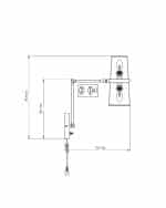 Серебряное бра “Флемиш” на шарнире с проводом — изображение 3