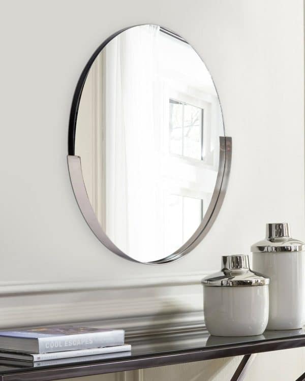 Серебряное настенное зеркало “Хамбл” — изображение 3