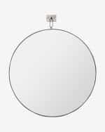 Серебряное настенное зеркало “Найт”