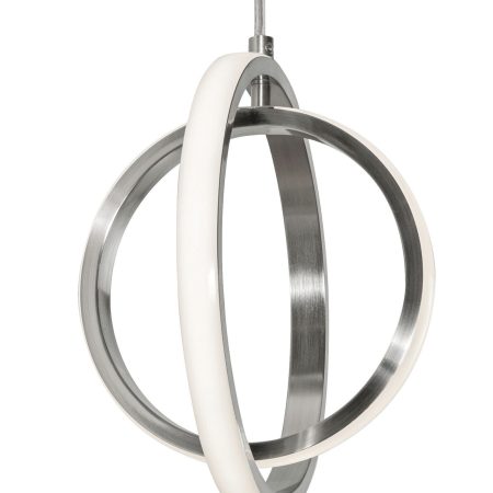 Серебряный светодиодный подвес “Глоу”