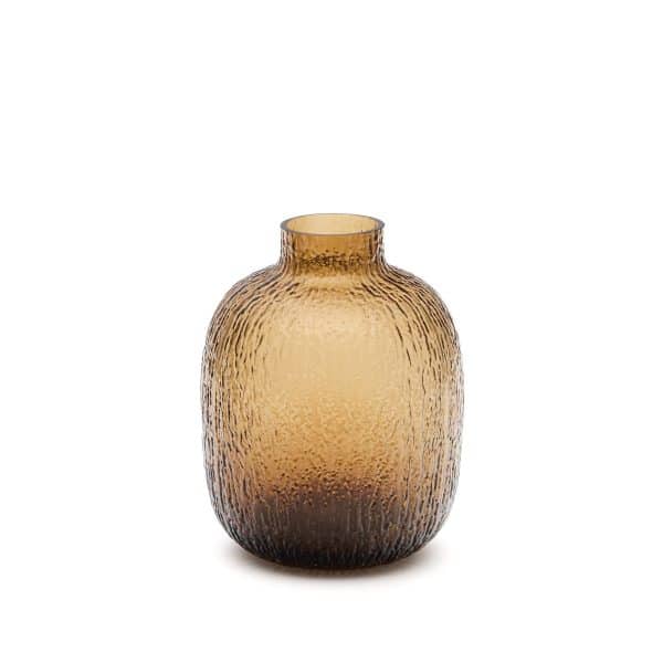 Shali Ваза из коричневого стекла 23,5 см — изображение 4