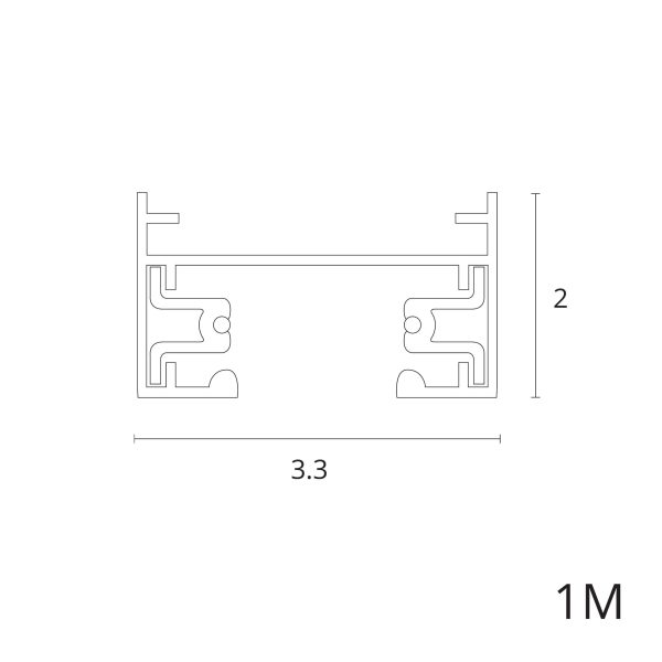 Шинопровод Arte Lamp TRACK ACCESSORIES A540106 — изображение 2