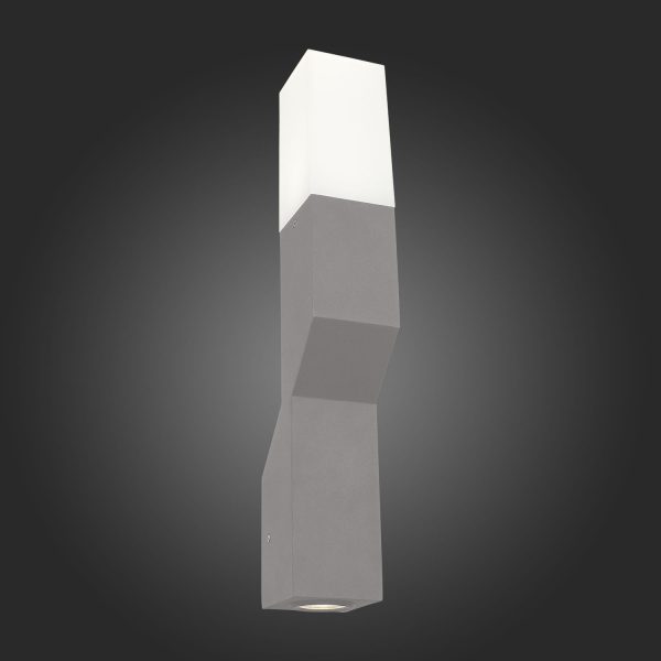 SL100.701.02 Светильник уличный настенный ST-Luce Серый/Белый LED 2*5W 4000K FRATTO — изображение 2