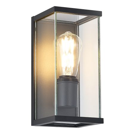 SL9019.701.01 Светильник уличный настенный ST-Luce темно-серый E27 1*15W GROSS