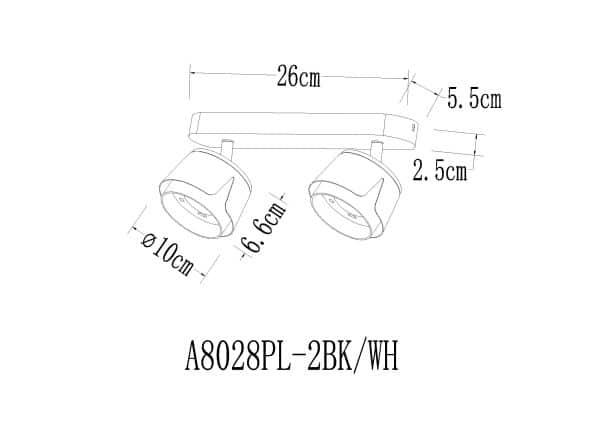 Спот Arte Lamp AMAKS A8028PL-2BK — изображение 2