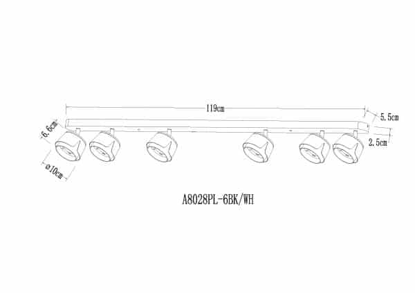 Спот Arte Lamp AMAKS A8028PL-6BK — изображение 2