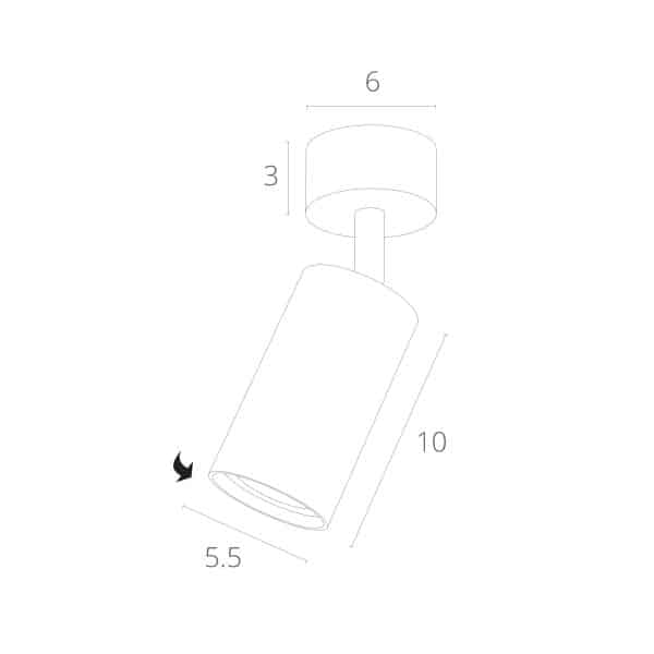 Спот Arte Lamp AQUARIUS A3216PL-1GY — изображение 5