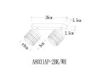 Спот Arte Lamp ATRIA A8031PL-2BK — изображение 2