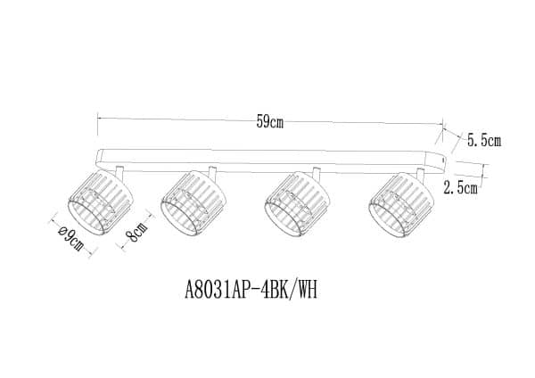 Спот Arte Lamp ATRIA A8031PL-4WH — изображение 2
