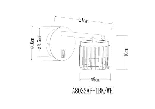 Спот Arte Lamp ATRIA A8032AP-1BK — изображение 2