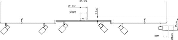 Спот Arte Lamp CAVALLETTA A4510PL-6SS — изображение 4