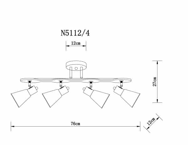 Спот Arte Lamp HARMONY A5112PL-4BK — изображение 3