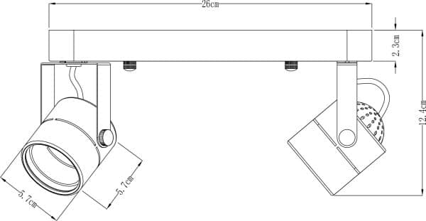 Спот Arte Lamp LENTE A1310PL-2CC — изображение 3