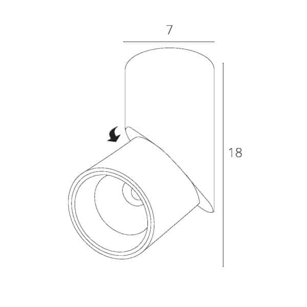 Спот Arte Lamp MEISU A7717PL-1WH — изображение 5