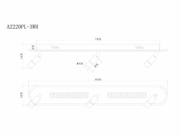 Спот Arte Lamp PISCES A2220PL-3WH — изображение 5