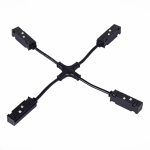 ST006.469.00 Коннектор питания X-образный для магнитного шинопровода ST-Luce Черный SKYLINE 48 — изображение 3