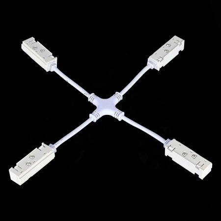ST006.569.00 Коннектор питания X-образный для магнитного шинопровода ST-Luce Белый SKYLINE 48