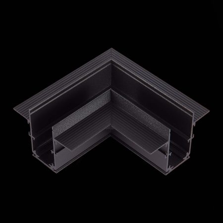 ST007.429.00 Угол-соединитель для встраиваемого магнитного шинопровода под ГКЛ 9м ST-Luce Черный SKYLINE 48